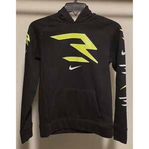 Nike 3BRAND by Russell Wilson Youth Hoodie Large 12 -13 Black Neon Sweatshirt
